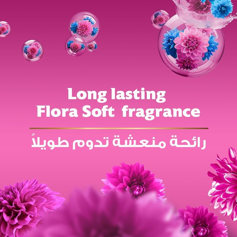 COMFORT Fabric Softener, Flora Soft, with freshness-burst technology for longer lasting fragrance & soft clothes, 4L + 650ml - Image 4